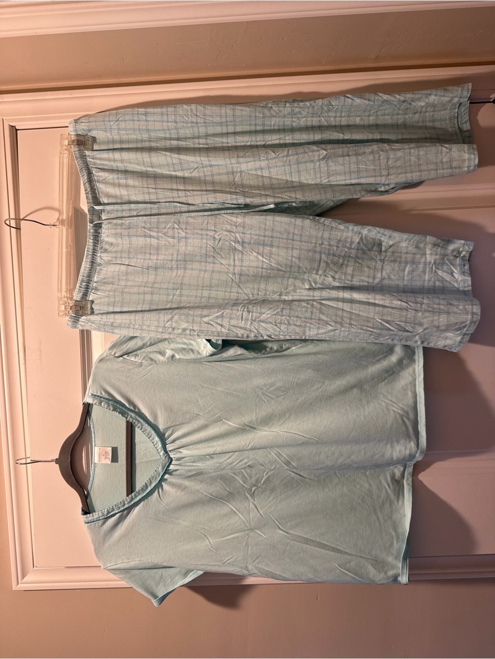 croft & barrow Light Blue Short Sleeve Pajama Set